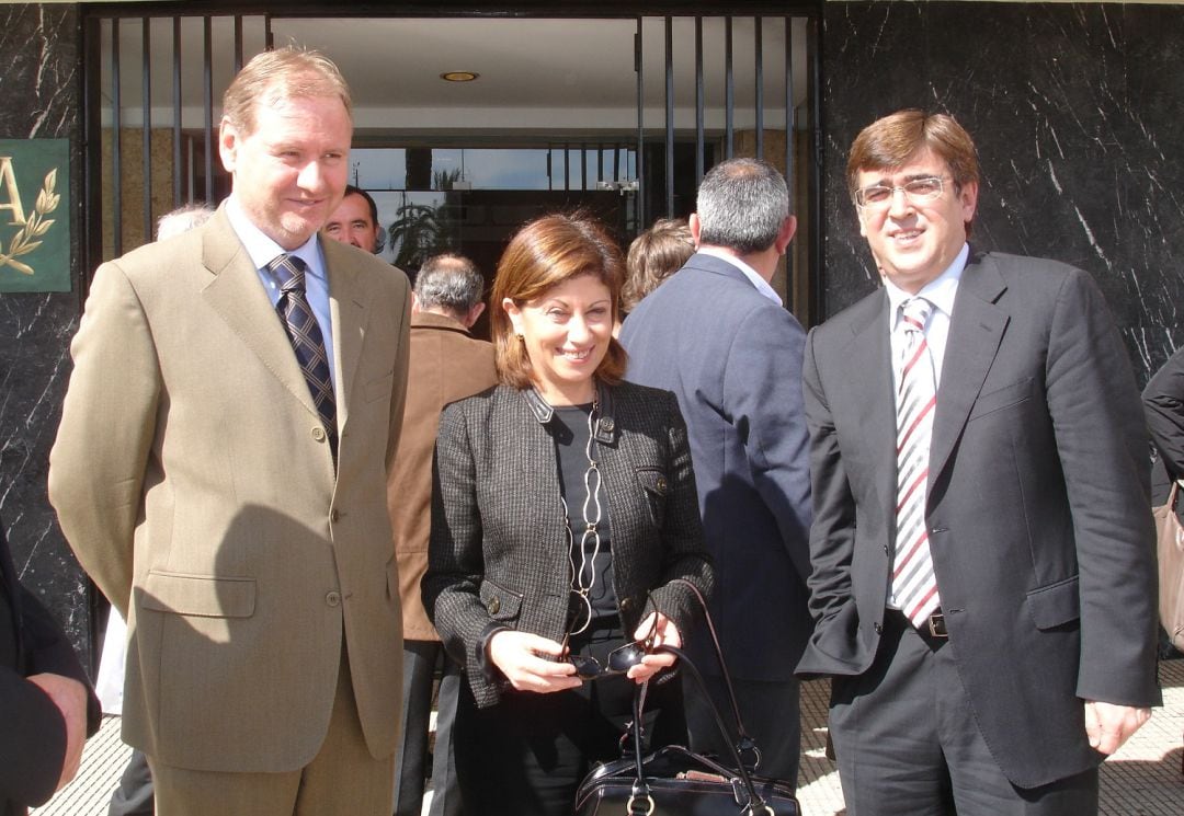 Elena Espinosa durante una visita a Mallorca como ministra