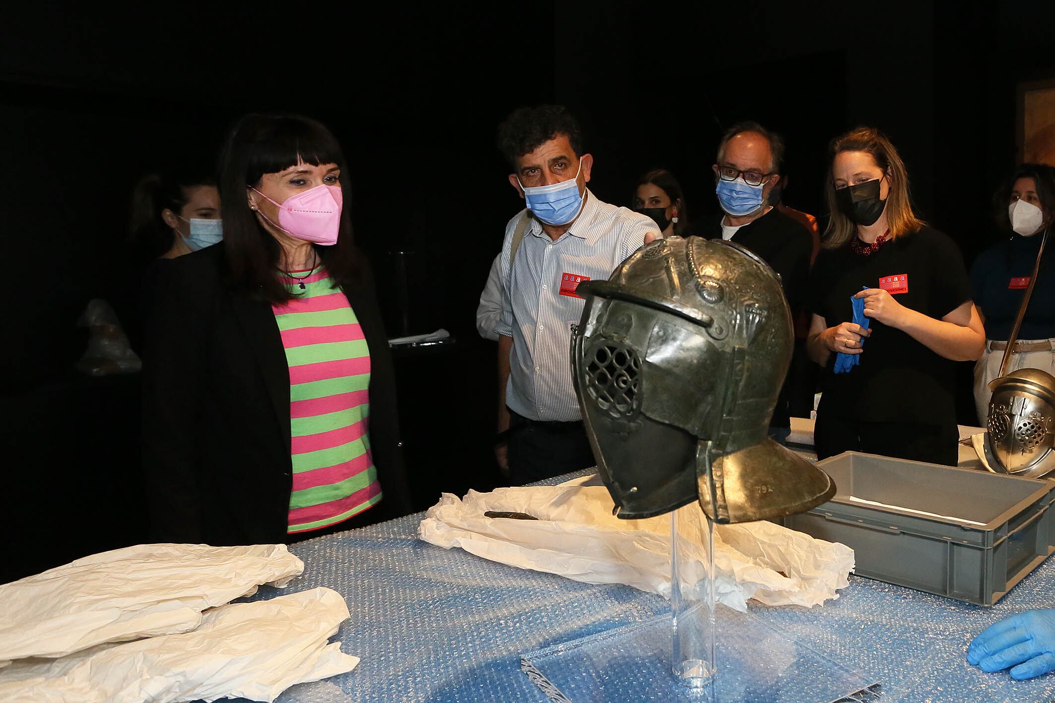 La vicepresidenta y diputada de Cultura, Julia Parra en el MARQ