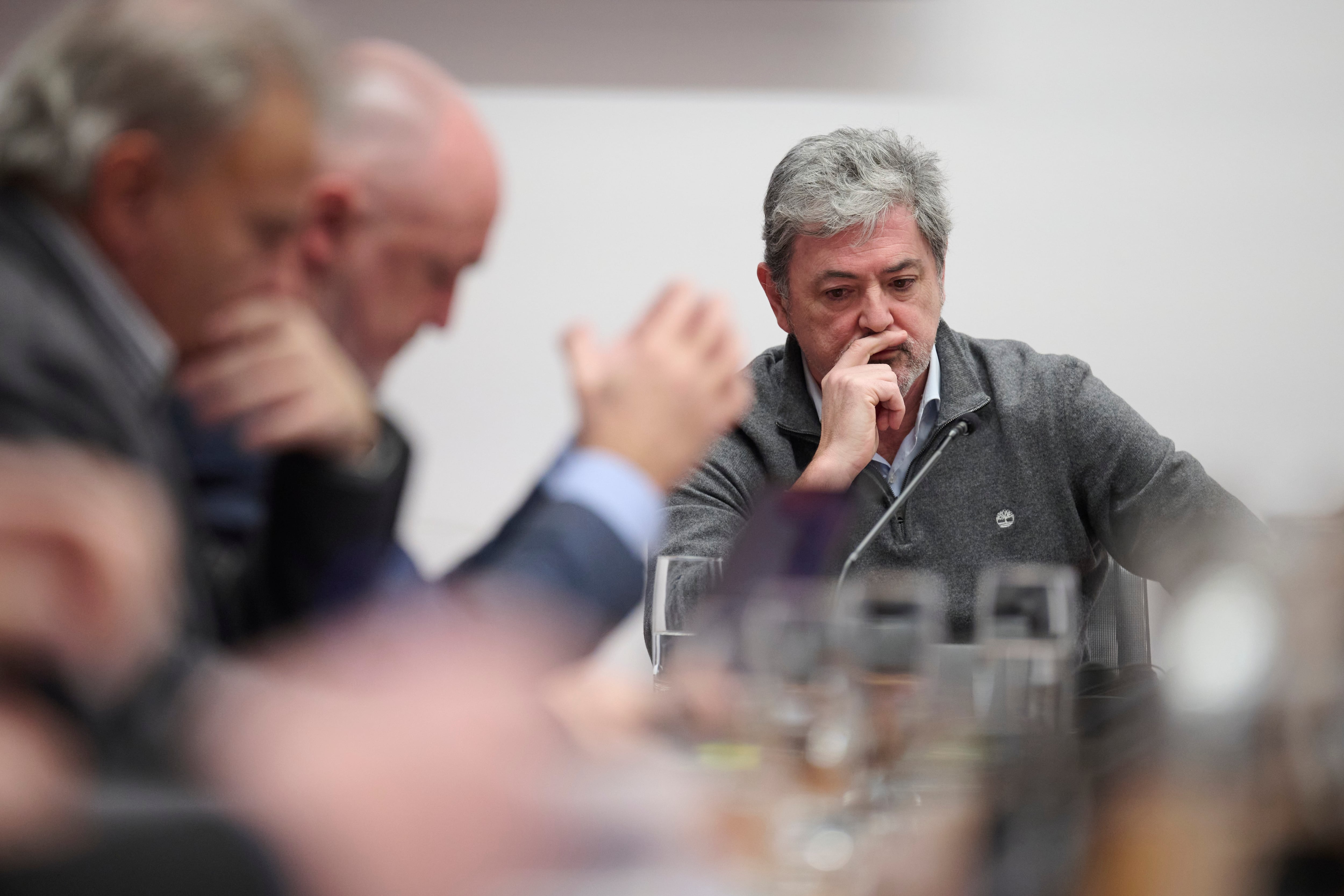 Antxon Alonso en la Comisión de Investigación de obra pública del Parlamento de Navarra