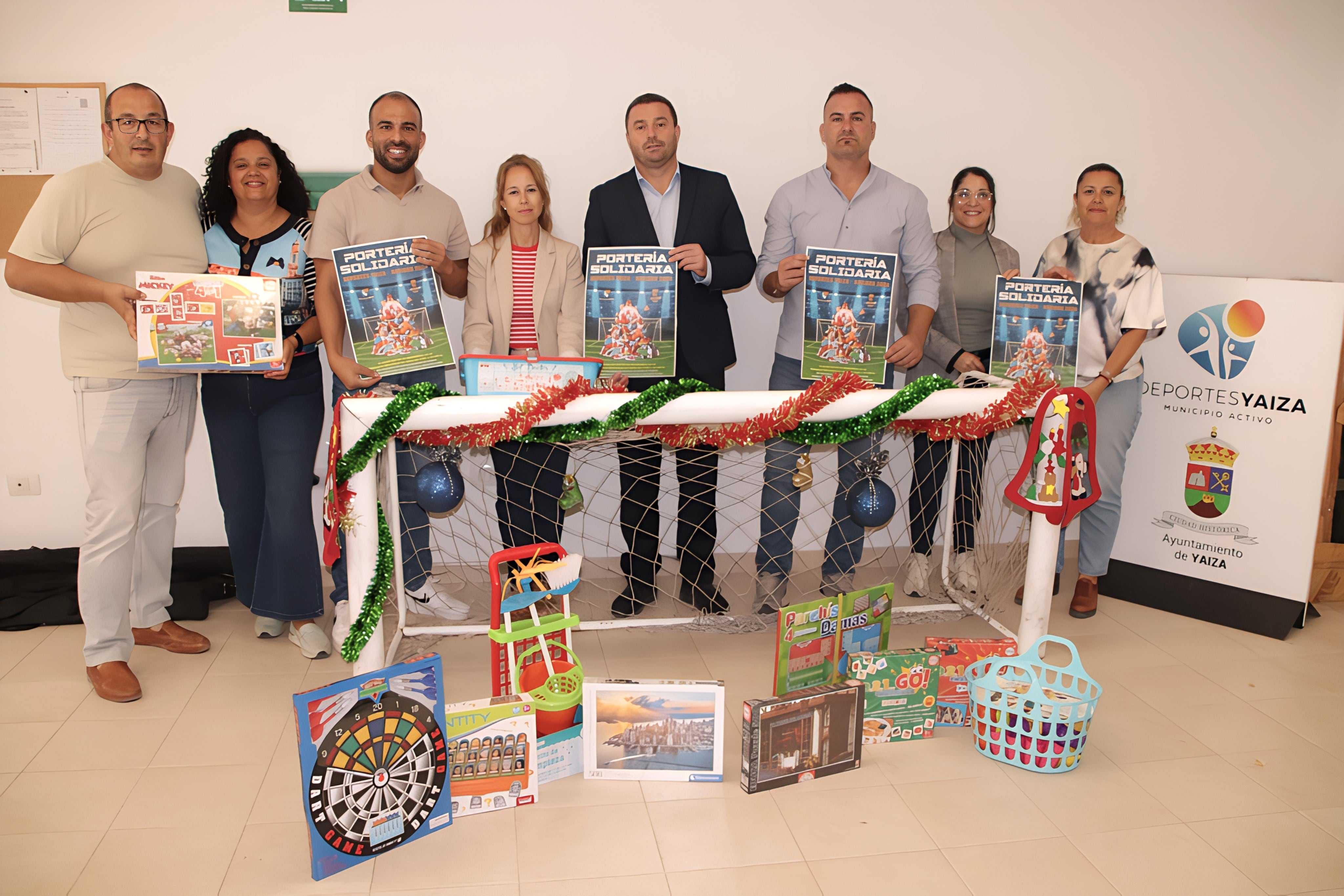 Portería solidaria del Ayuntamiento de Yaiza.