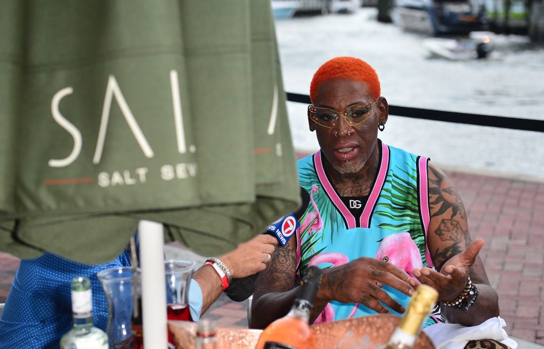 Dennis Rodman en su última aparición 