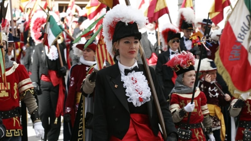 Imagen de archivo de la celebración de los Moros y Cristianos en Sax