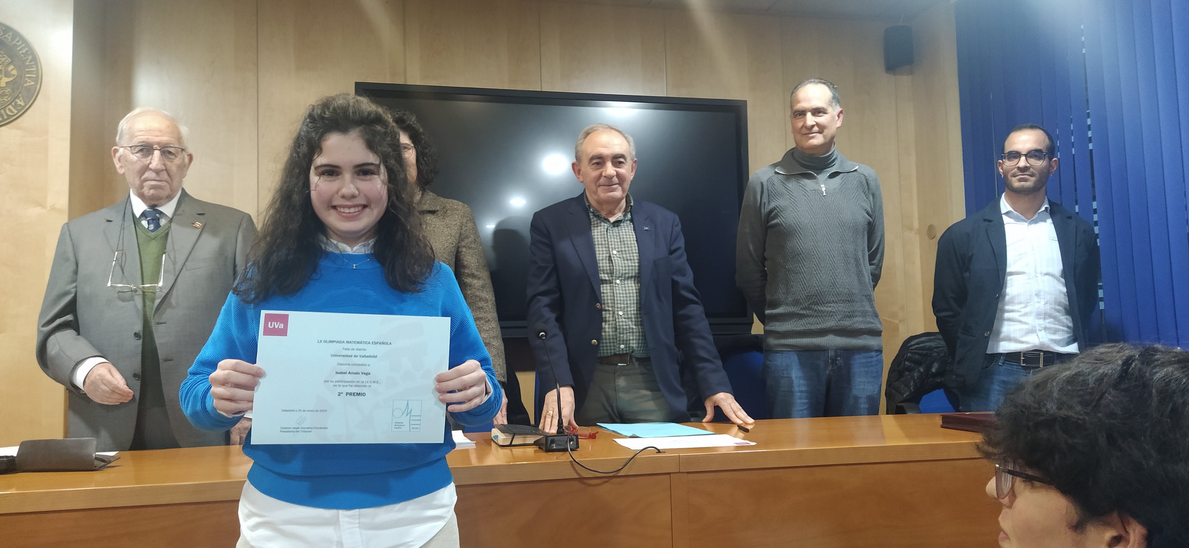 Isabel Arnaiz Vega, medalla de oro en la fase regional de la LX Olimpiada Matemática Española de Bachillerato