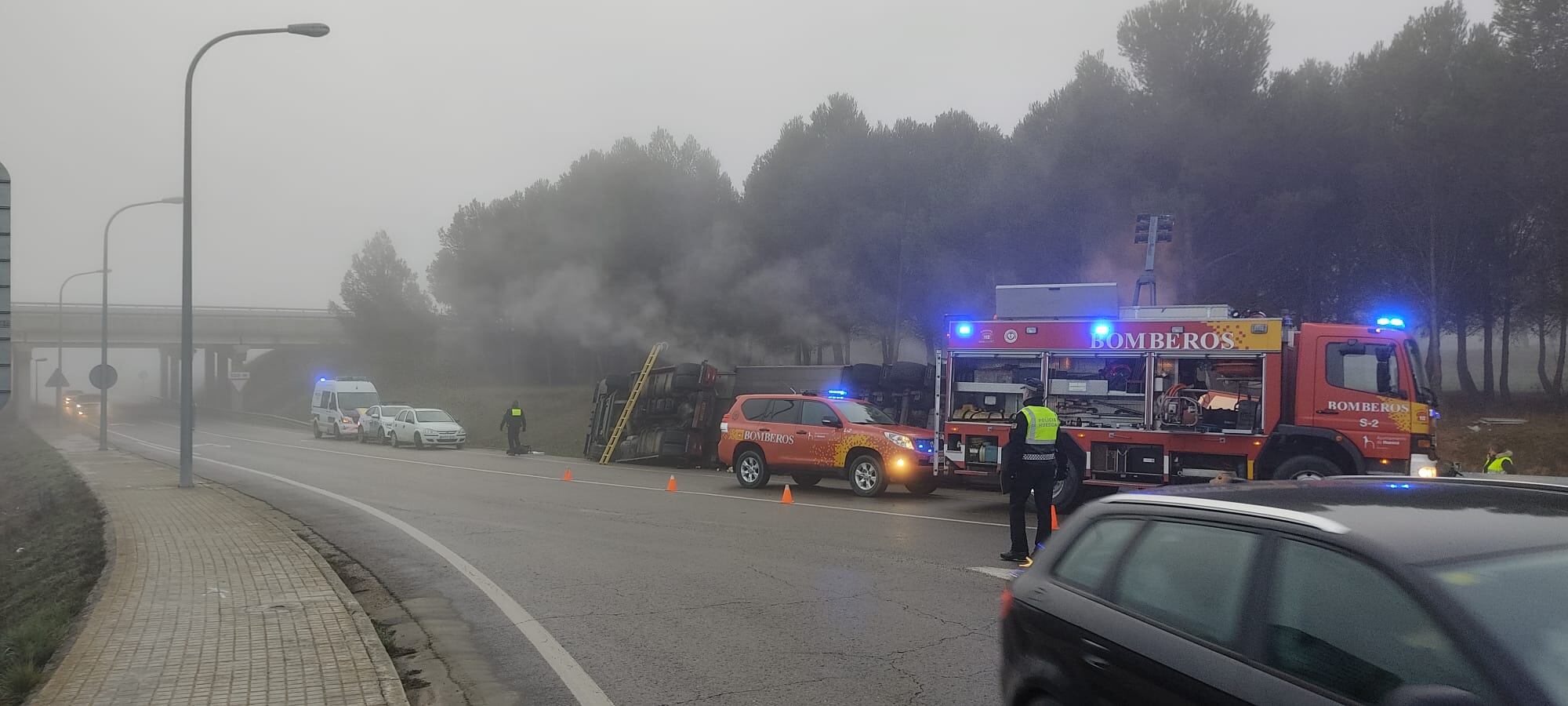 Al siniestro han acudido Policía Local y Bomberos