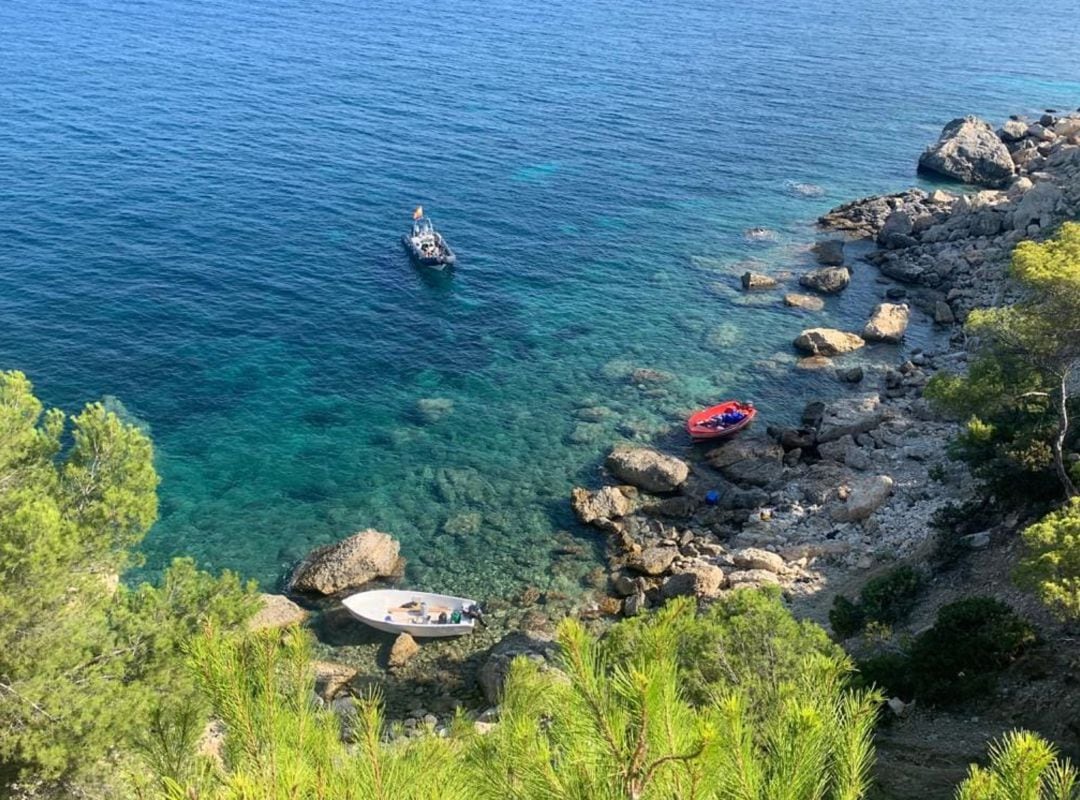 Imagen de archivo de la llegada de dos pateras a Ibiza