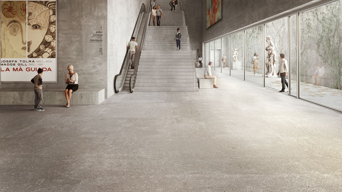 El MNAC creixerà gràcies a un passadís subterrani a les escales de Montjuïc