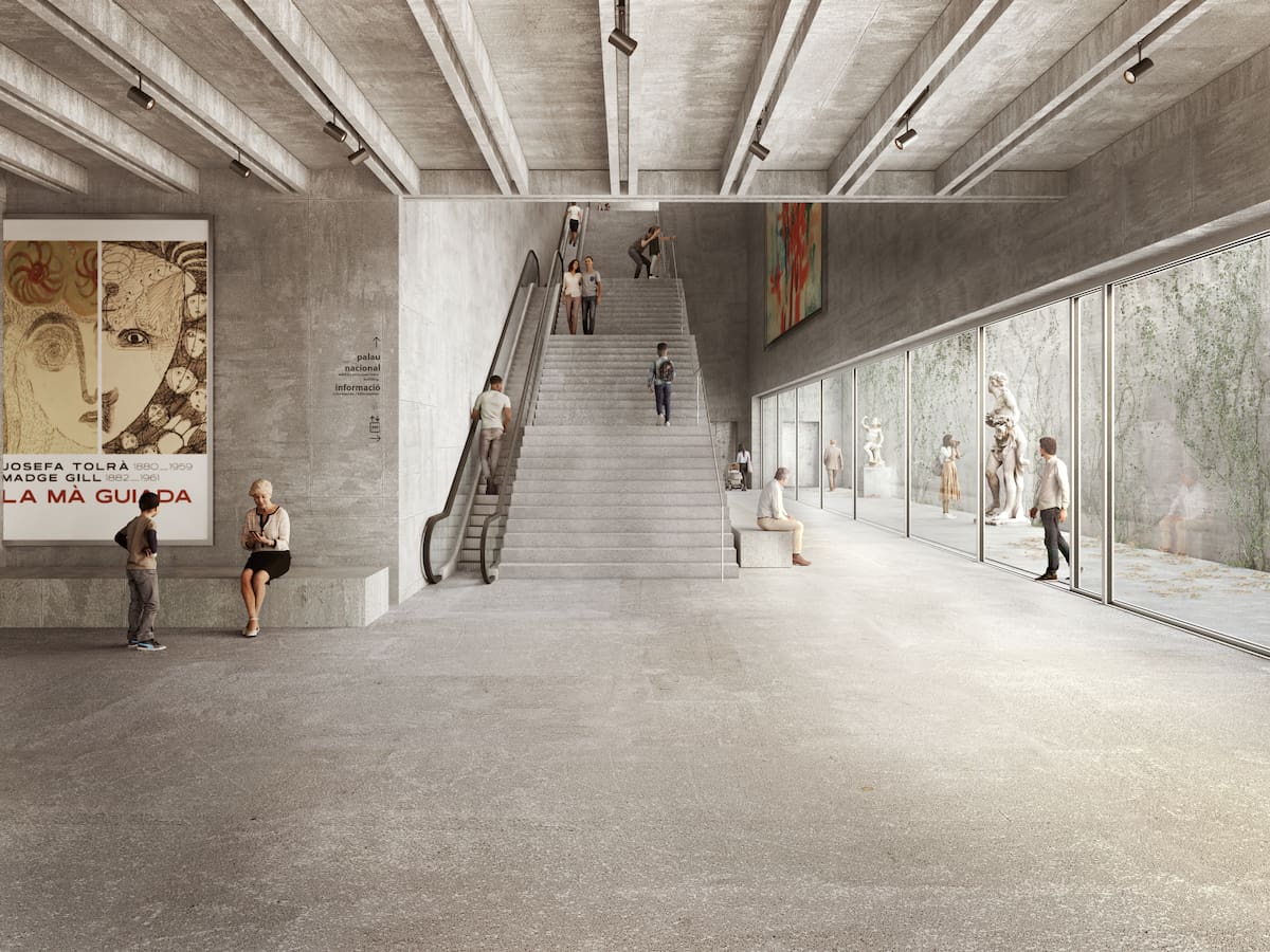 El MNAC creixerà gràcies a un passadís subterrani a les escales de Montjuïc