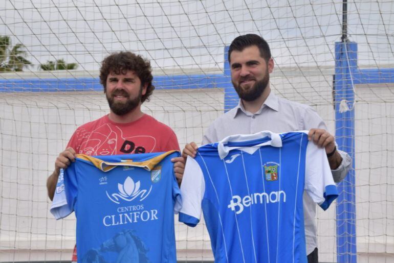 Juan Pedro Ramos y Alberto Vázquez en la previa al derbi jerezano