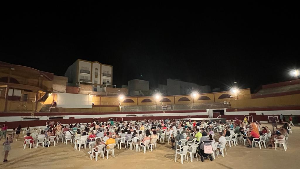 Aspecto que mostraba la Plaza de Toros de Jódar en la última proyección