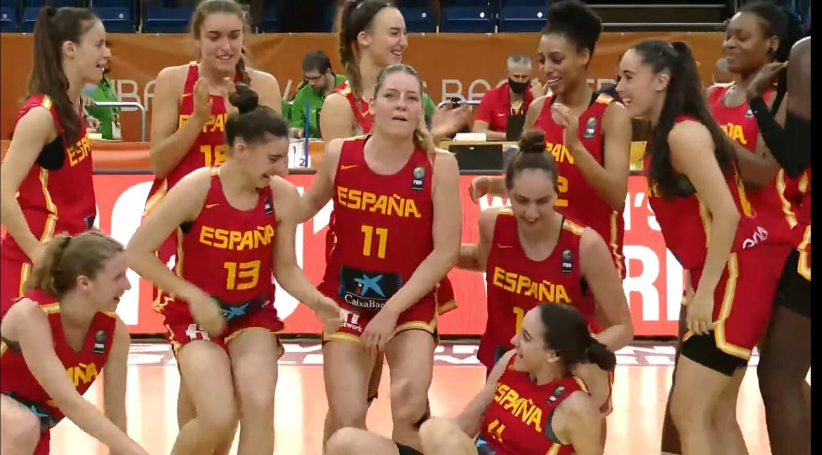 La Selección española llega a semifinales. Alegría en las jugadoras del combinado español que entrena Cristina Cantero.