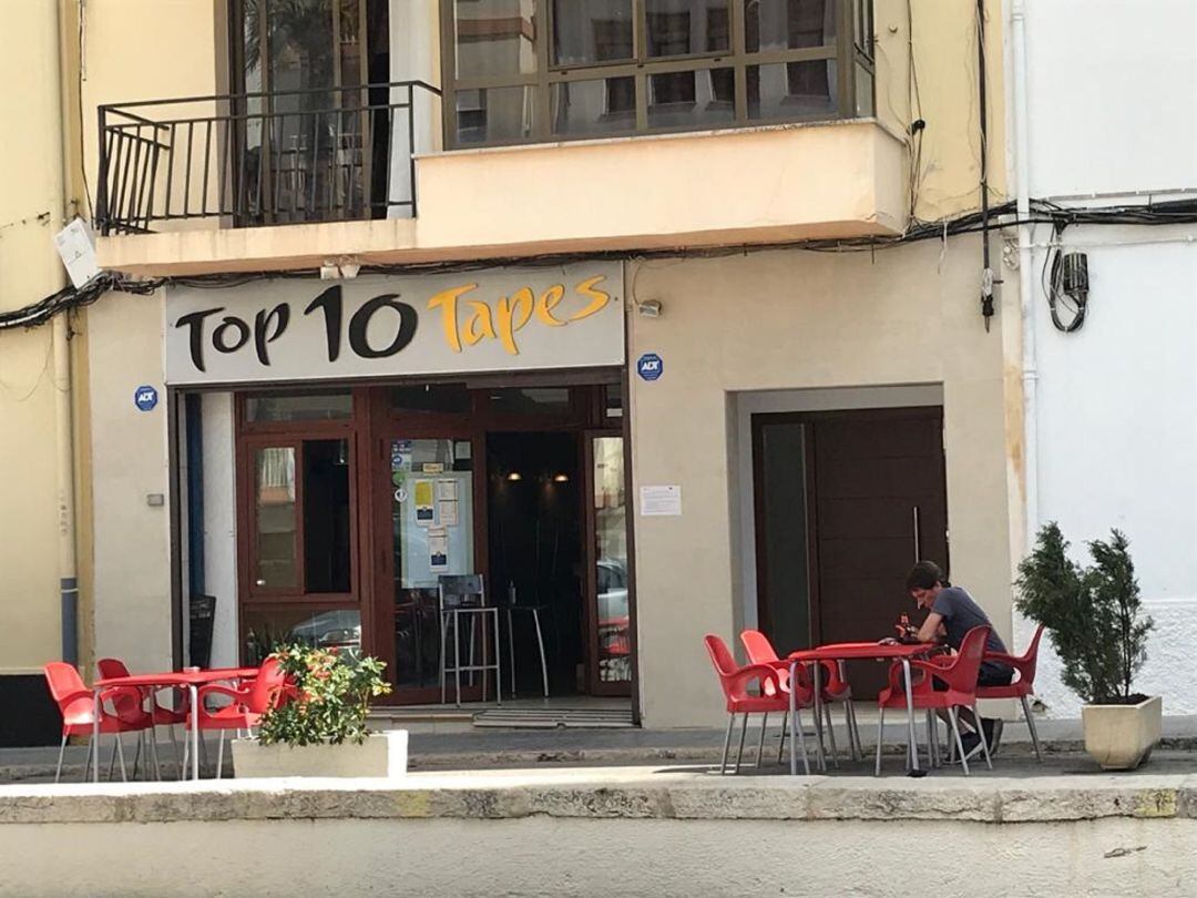 Terraza de un bar de Benissa.