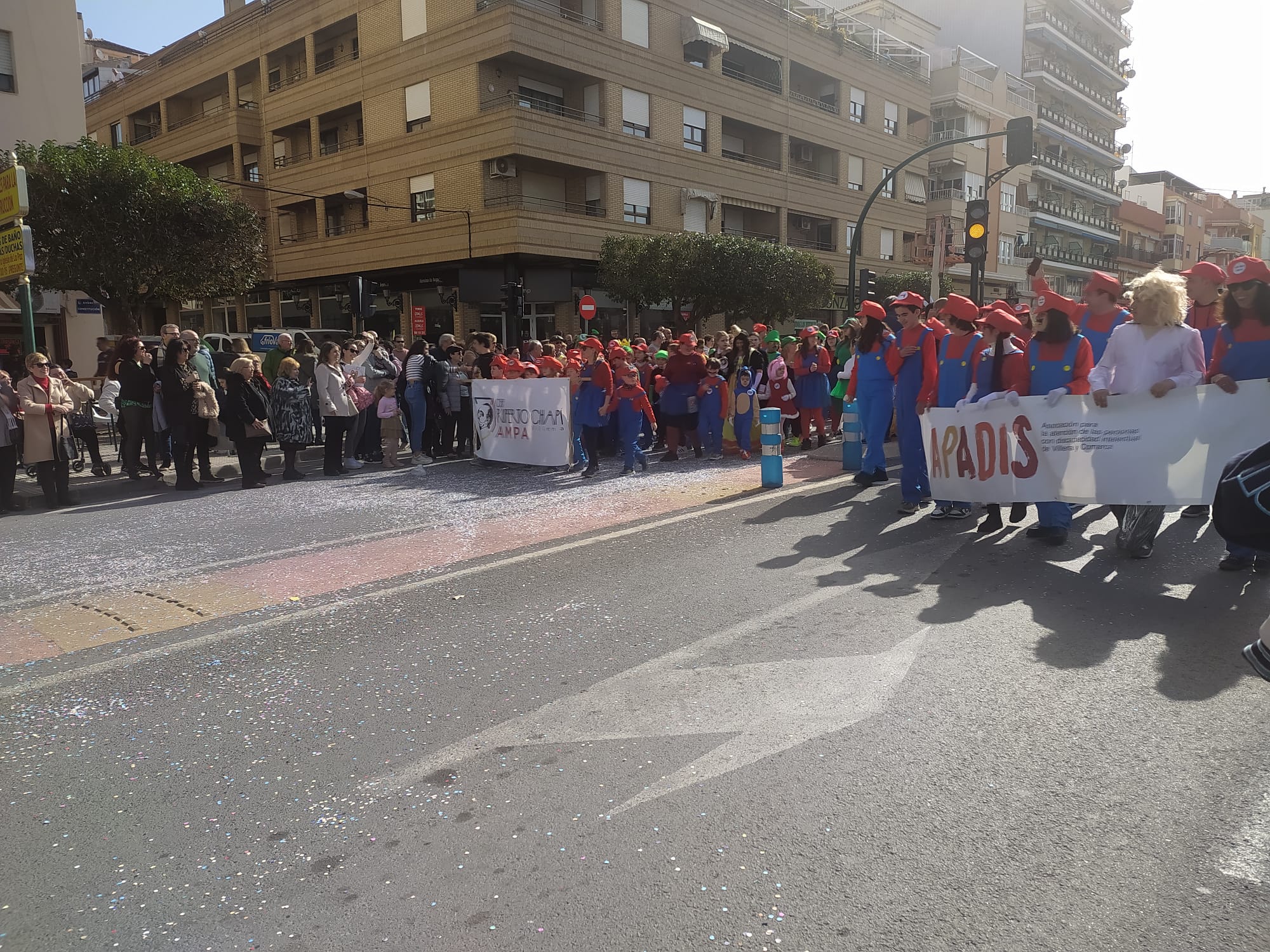 Momento del desfile del carnaval de Villena