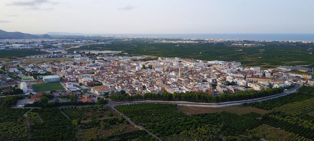 Panorámica del municipio de Bellreguard 
