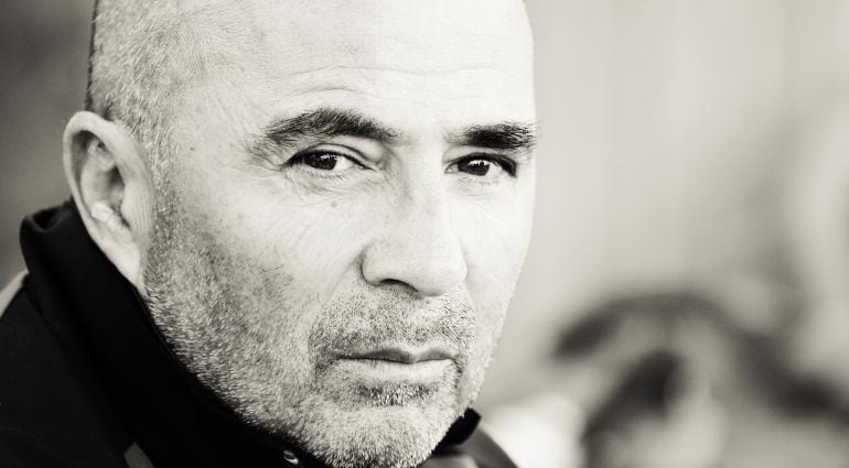 Sampaoli, durante el partido ante el Atlético de Madrid