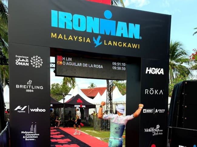 Óscar Aguilar en su prueba en Malasia