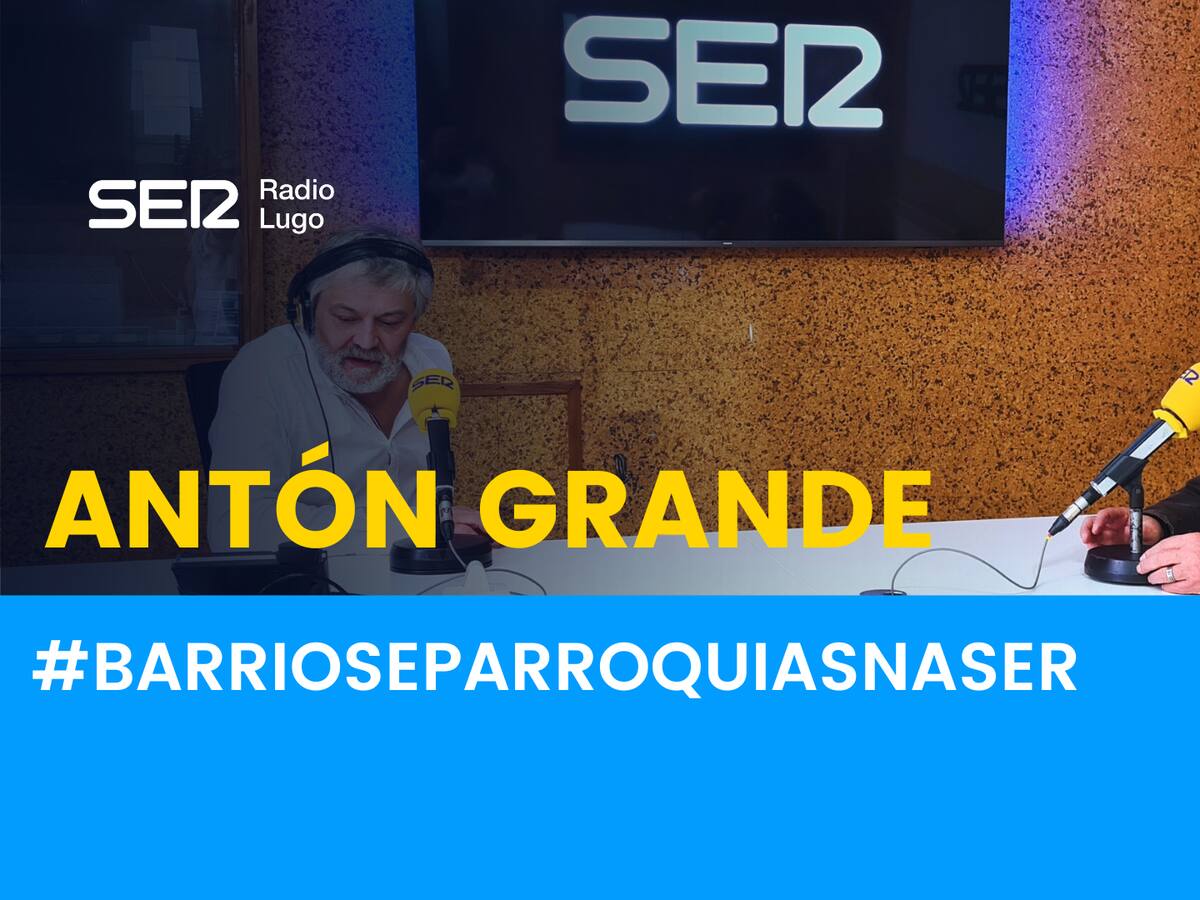 Antón Grande presenta 'Barrios e Parroquias na SER' en Hora14 mesa de redacción Lugo