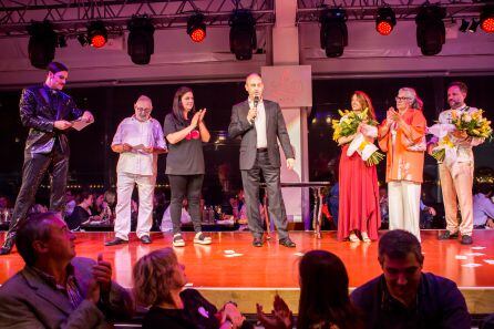 Un momento durante la gala benéfica