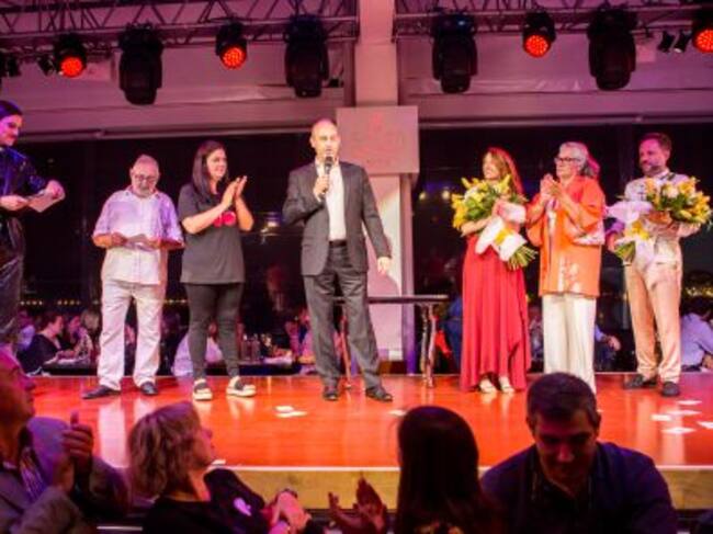 Un momento durante la gala benéfica