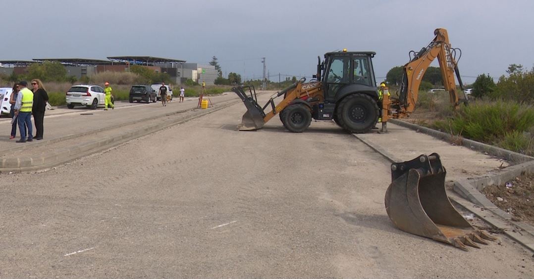 Inicio de las obras de reurbanización del polígono Sanxo Llop.