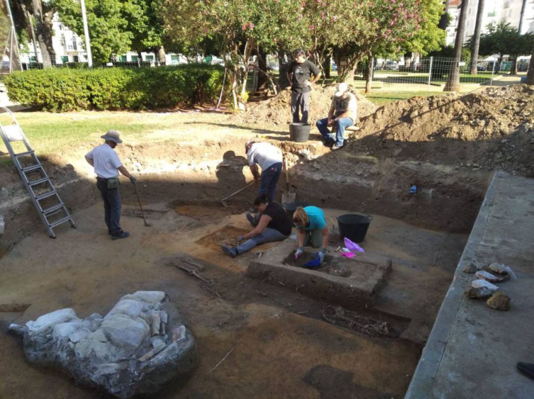 Trabajos realizados en el Parque Scouts de Jerez