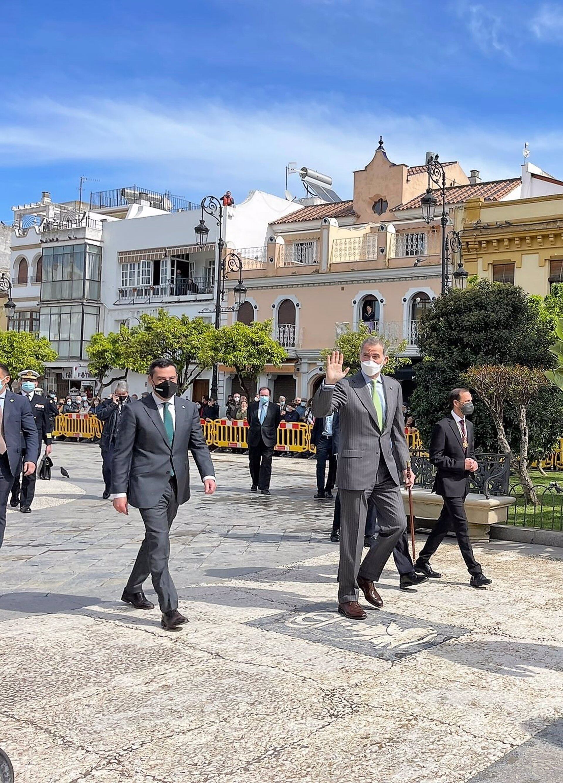 El Rey Felipe IV a su llegada a Sanlúcar de Barrameda