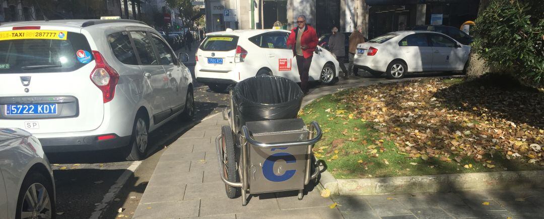 Cubo de limpieza del Concello de A Coruña