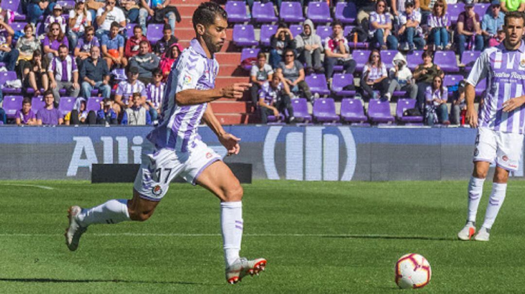 Moyano, jugador del Real Valladolid