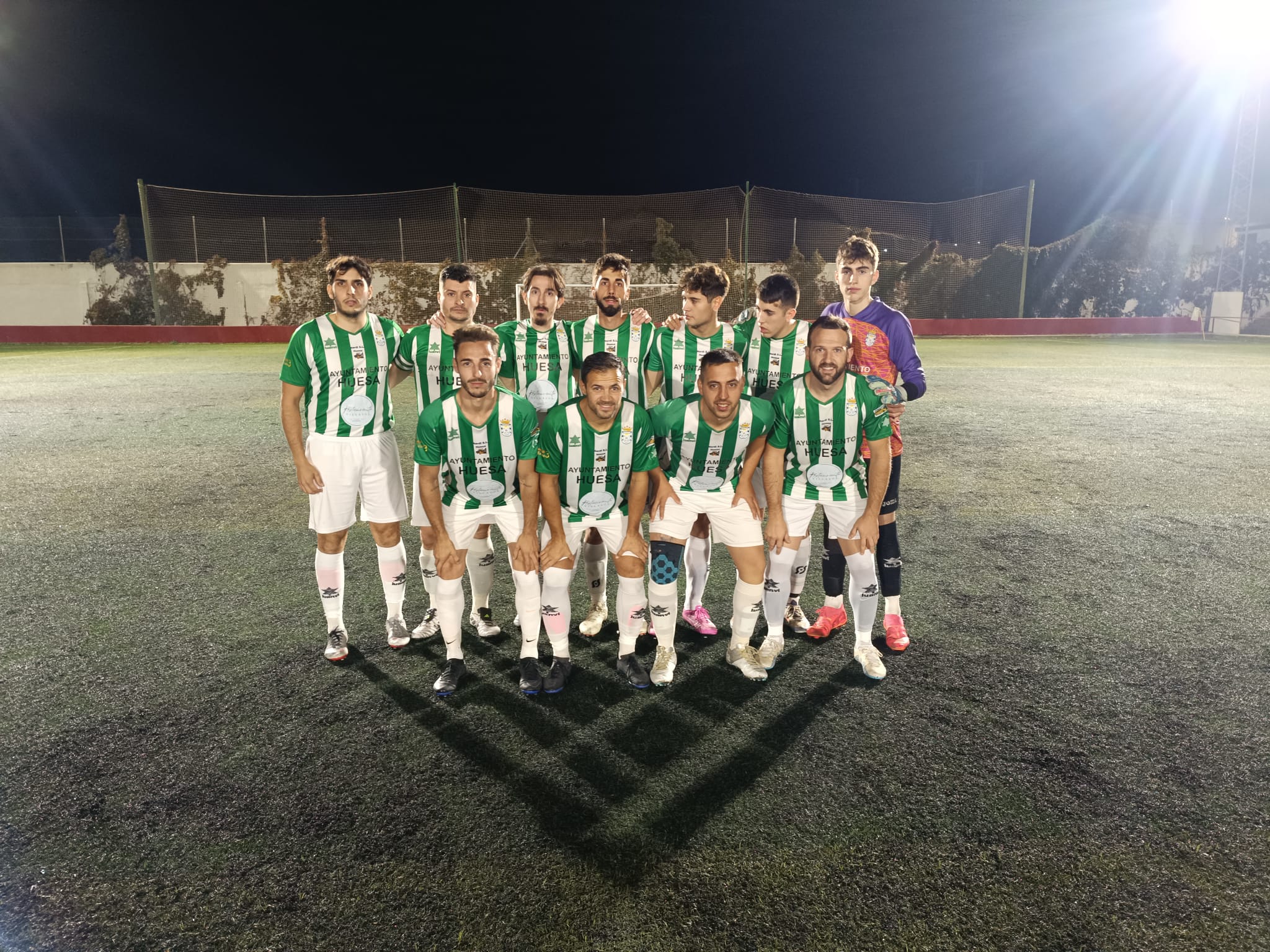 Equipo titular del Huesa U.D. ante el Jódar C.F.