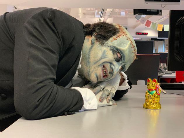 El monstruo del doctor Frankenstein en su visita a la SER.