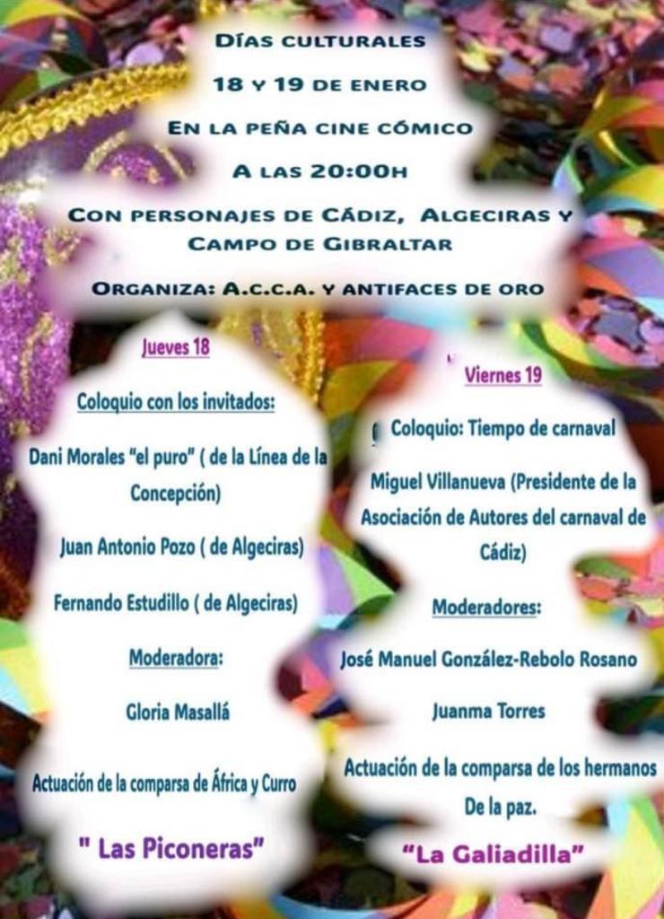 Jornadas Carnavalescas en la Peña Cine Cómico.