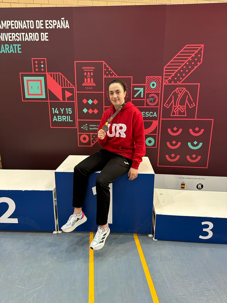 La karateca riojana, Laura Moreno, ha conseguido el bronce en el Campeonato de España Universitario.