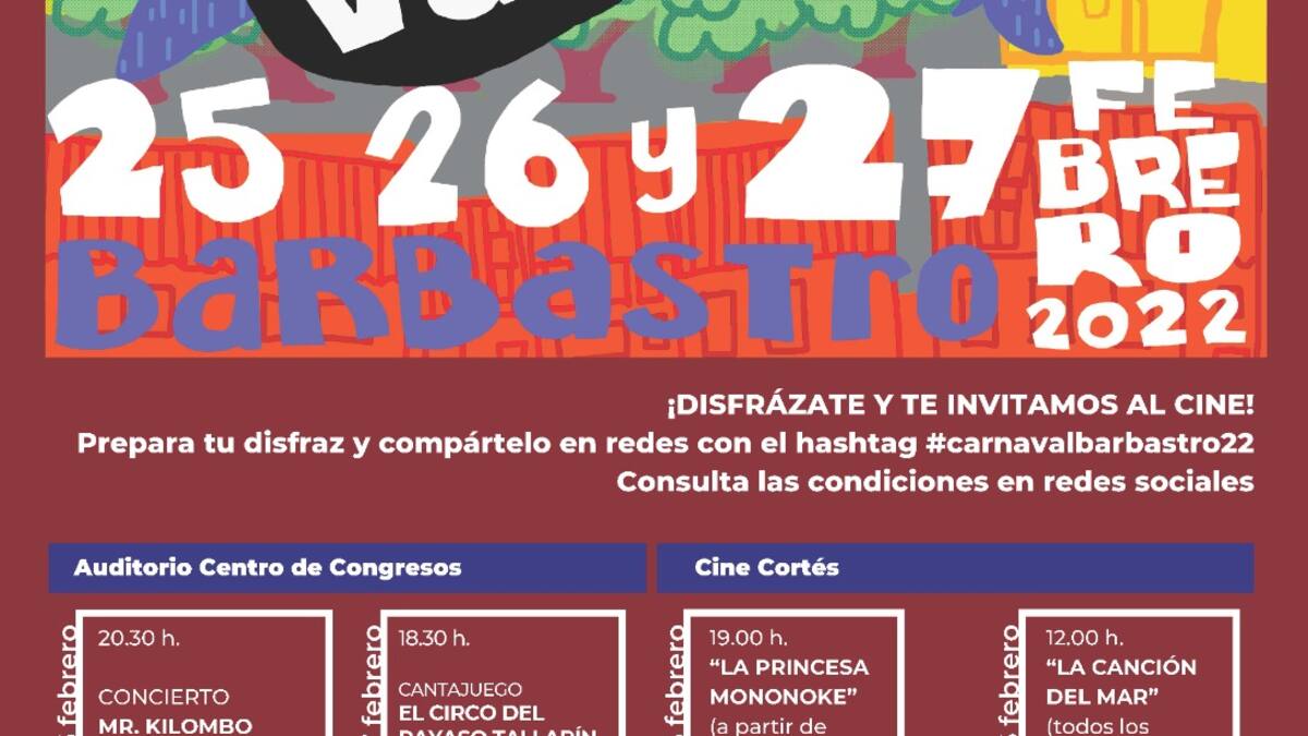 Barbastro preparado para el carnaval de música y cine