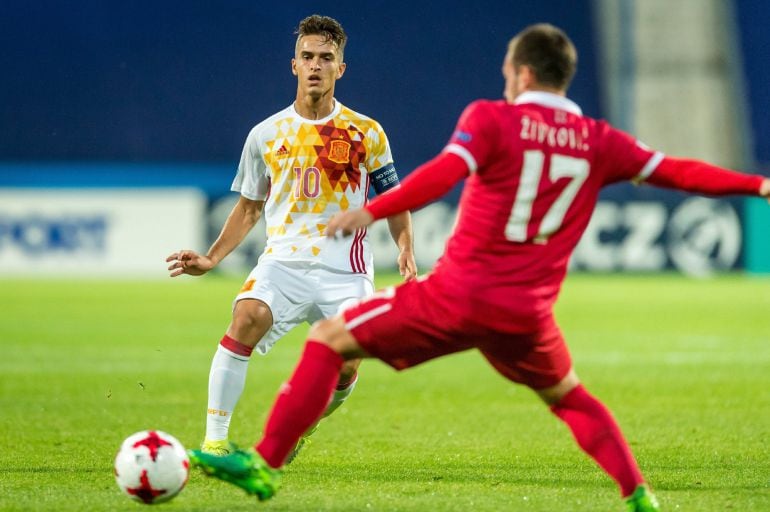 Denis Suárez, en el partido entre España y Serbia.