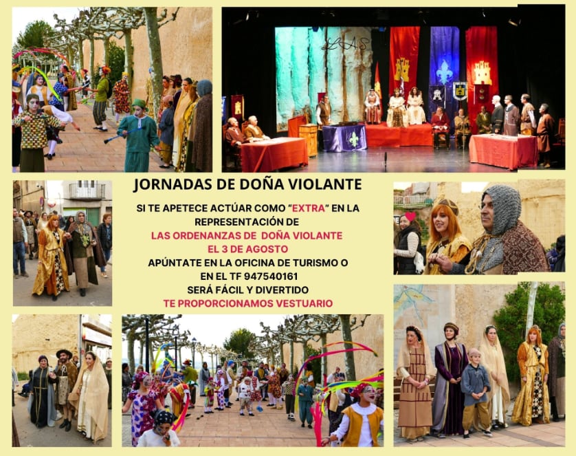 Cartel de las Jornadas de Doña Violante