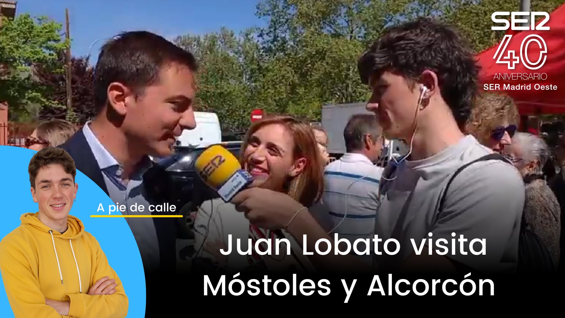 Juan Lobato, Candidato a la Presidencia de la Comunidad de Madrid por el PSOE visita Móstoles y Alcorcón