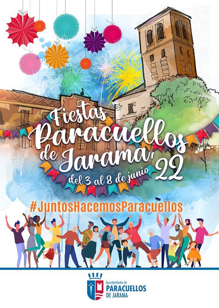 Cartel de las fiestas patronales de Paracuellos de Jarama de 2022, las primeras tras la pandemia