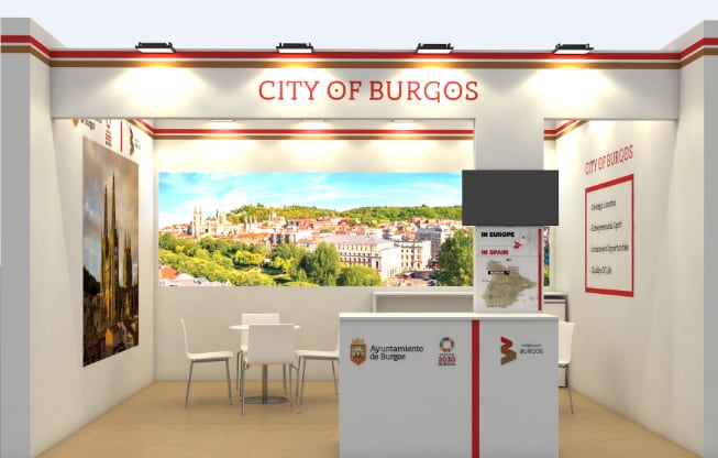 Stand de la ciudad de Burgos en la Feria &#039;Expo Real Múnich 2022&#039;