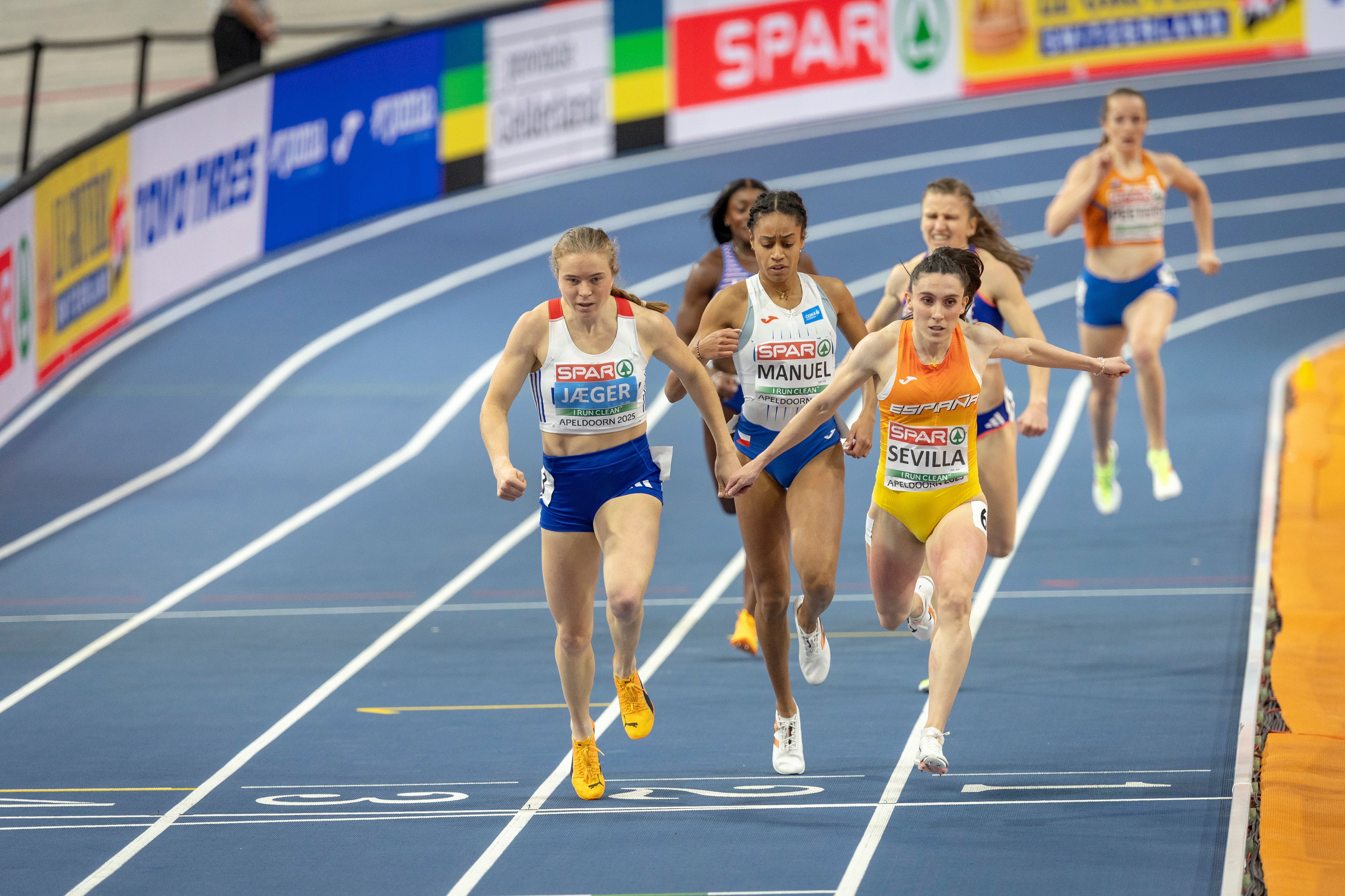 Paula Sevilla, en los europeos de atletismo de 2025