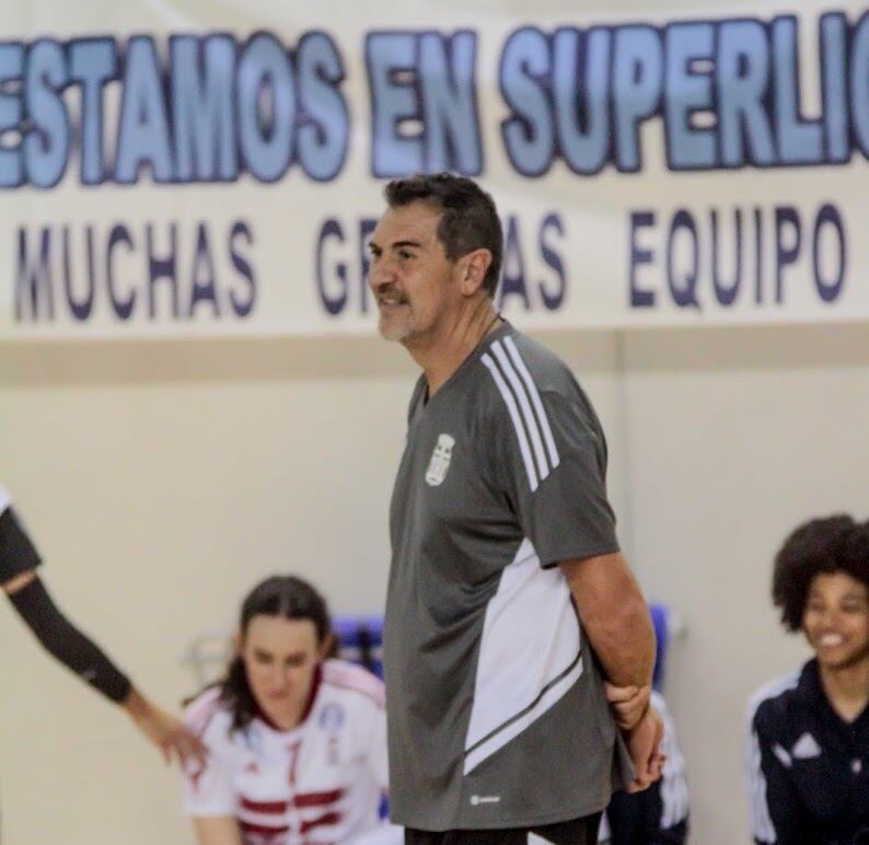 Pascual Saurín durante un partido de la presente temporada