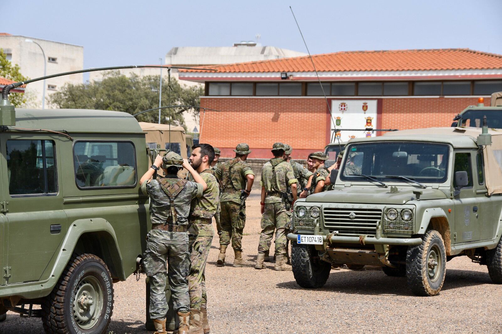  Fotografía de archivo de un grupo de militares