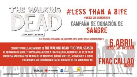 La campaña de donación de sangre con The Walking Dead The Final Season