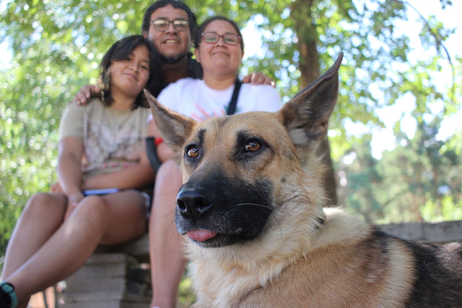 Nawall con su nueva familia de Ciempozuelos