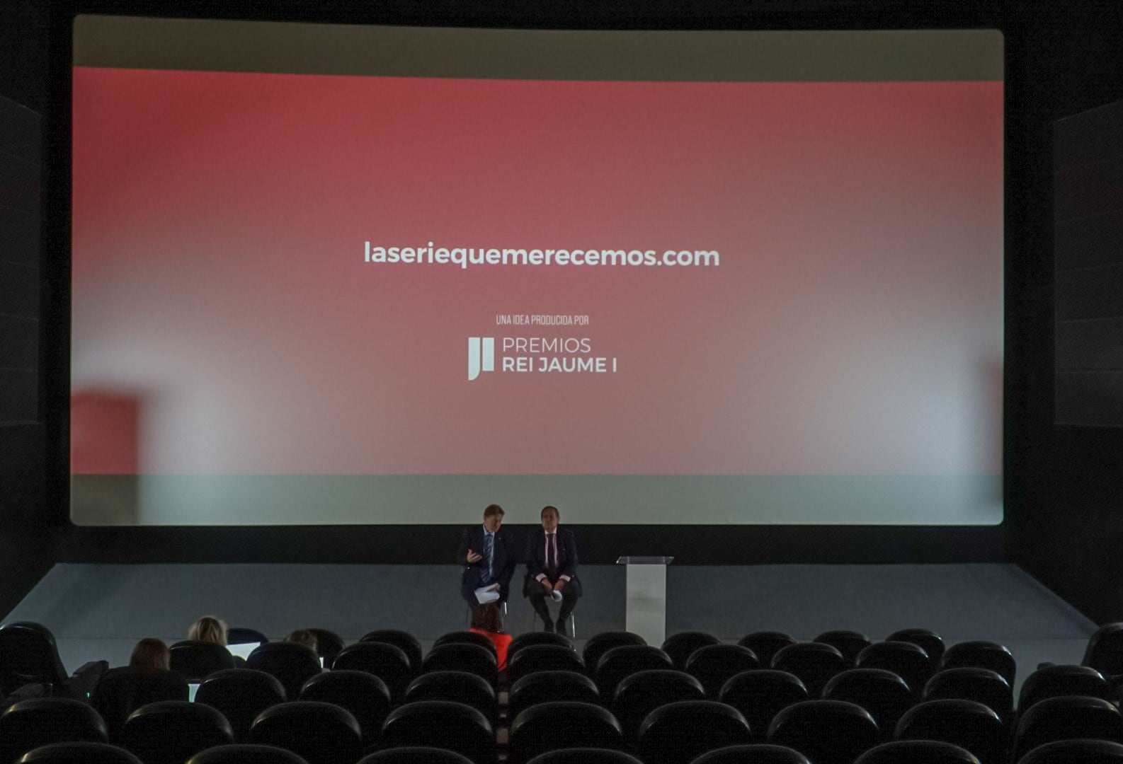 Javier Quesada y Vicente Boluda en la presentación de la 35ª edición de los Premios Rey Jaume I