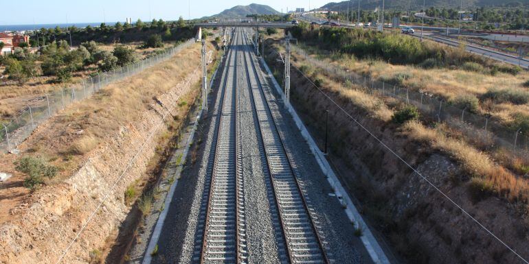 El Corredor del Mediterrani al seu pas per Vandellós.
