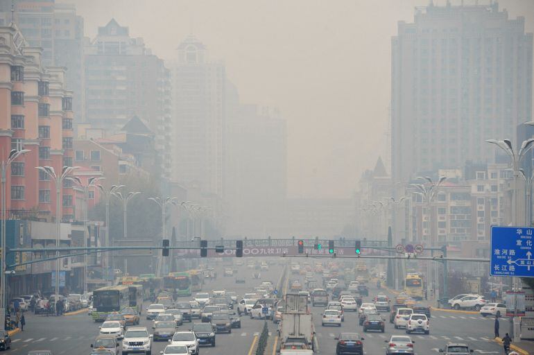 Los estragos de la contaminación en Harbin, China.