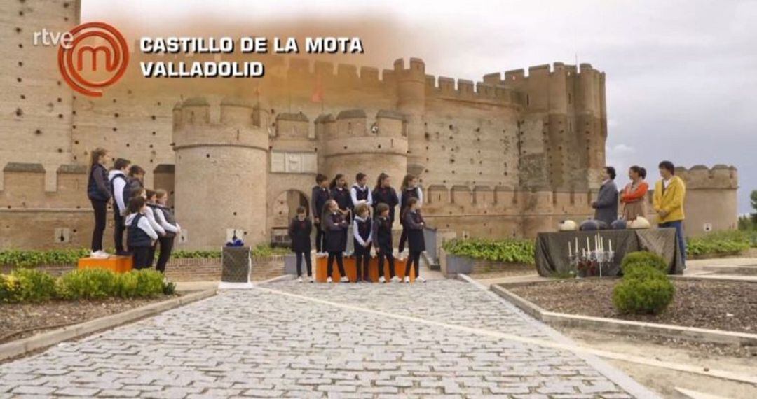 Rótulo sobre la ubicación del Castillo de la Mota que molestó a algunos espectadores