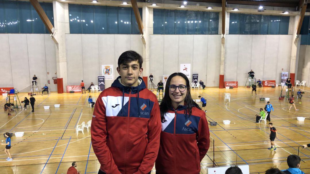 Lucas y Amalia han sido los representates del club rondeño en el pabellón murciano