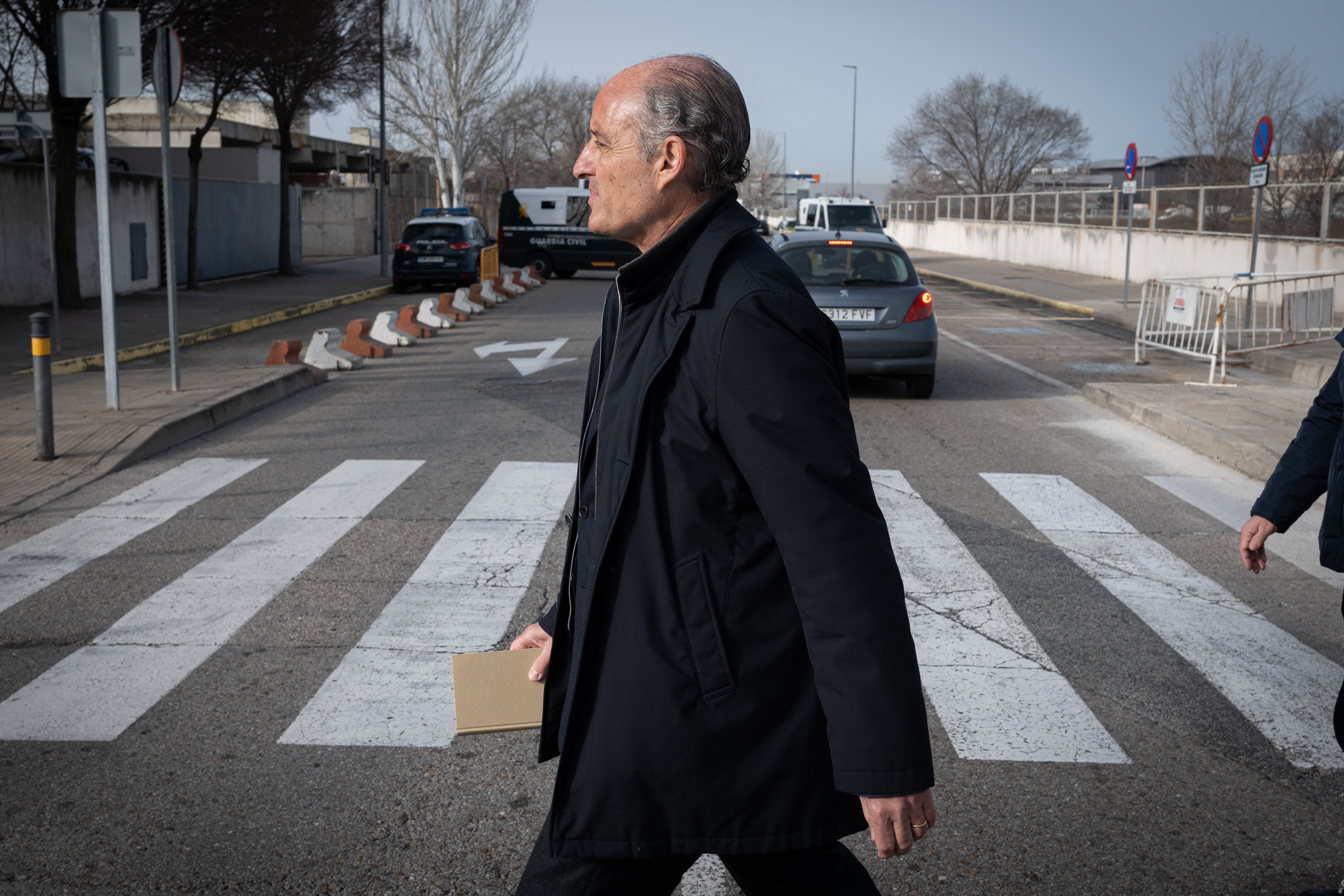 El expresidente de la Generalitat valenciana Francisco Camps a su llegada a la sede de la Audiencia Nacional en San Fernando de Henares.