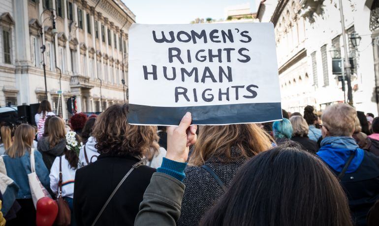 Marcha contra los abusos sexuales en Roma el día 20 de enero de 2018