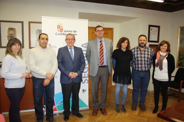 Empleados públicos distinguidos por la Junta CyL de Segovia.